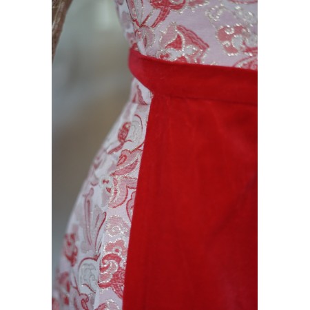 ELEGANTE LUNGO ABITO DIRNDL TIROLESE  tg 40 it. VINTAGE