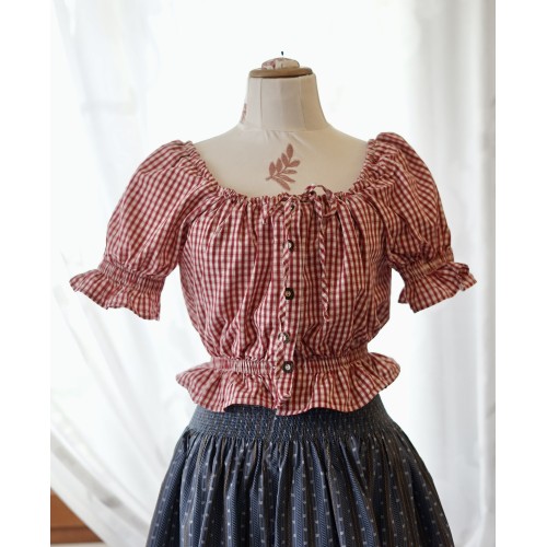 CAMICETTA  TIROLESE  TG.40/42  it. ROSSA