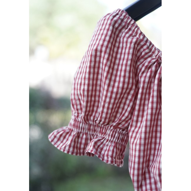 CAMICETTA  TIROLESE  TG.40/42  it. ROSSA