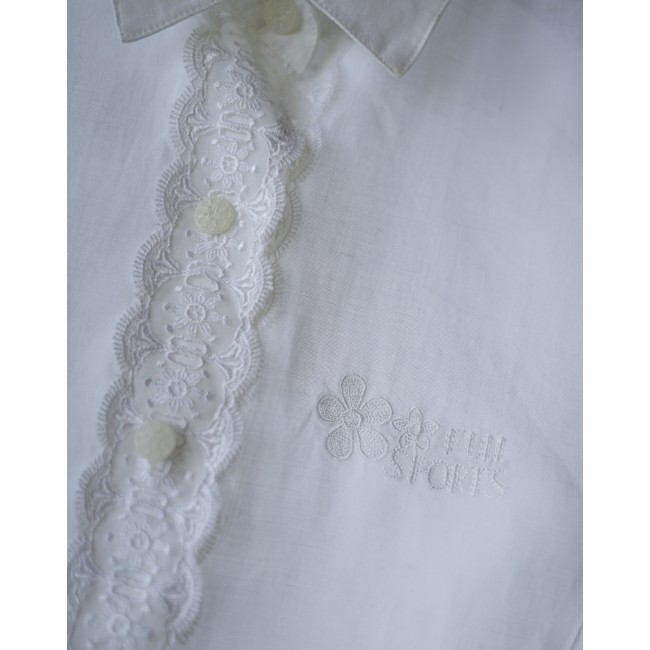 CAMICETTA LINO CON PIZZO  TG. 46 it.