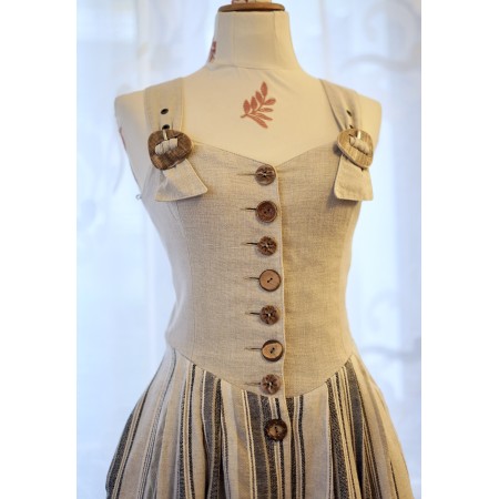 ABITO STILE TIROLESE  tg.40 it  BEIGE