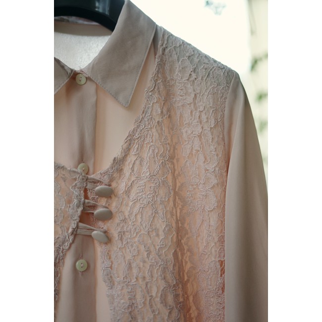 CAMICETTA VINTAGE '90 CON PIZZO  TG. 46 it.