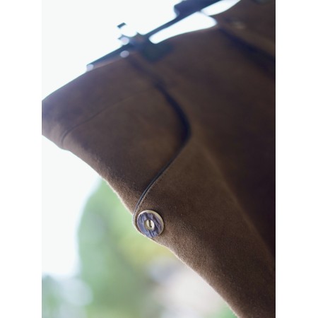 PANTALONCINI tg. 64 IN PELLE STILE TIROLESE BAVARESE