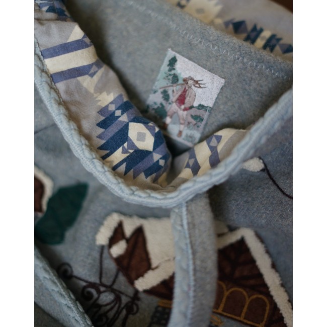 BORSA ARTIGIANALE SHOPPER MORBIDA TIROLESE IN LANA