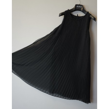 ABITO ESTIVO  tg S COLORE NERO  PLISSETTATO
