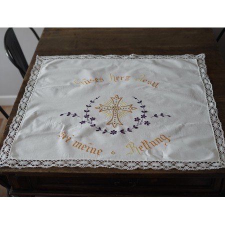 ANTICA TOVAGLIETTA DA ALTARE 82x78cm