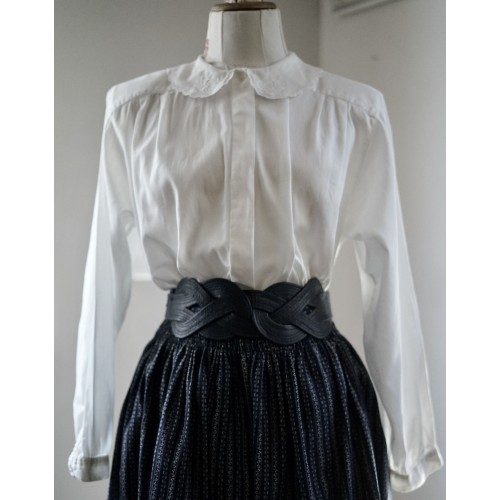 CAMICIA CON PIZZO STILE TIROLESE  TG.46 it.