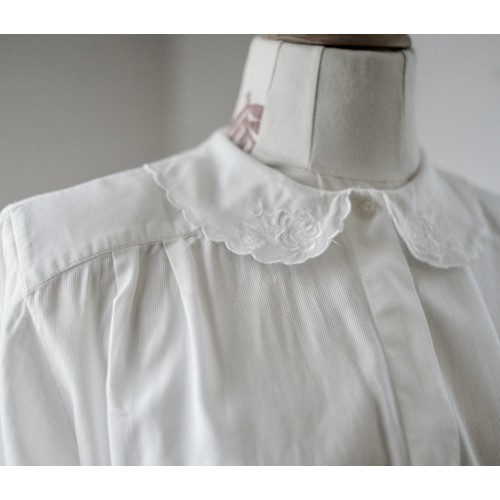 CAMICIA CON PIZZO STILE TIROLESE  TG.46 it. 2