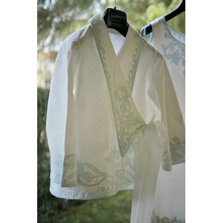 ANTICO COMPLETO  SOTTOVESTE /CAMICIA DA NOTTE  + MATINE'