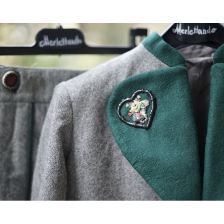 GIACCA + PANTALONCINI anni '40/50 LANA VINTAGE BAMBINO tg.3/4