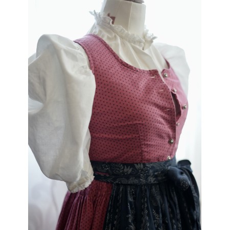 ABITO VINTAGE TIROLESE tg 36/38 it.  CAMICIA GREMBIULE