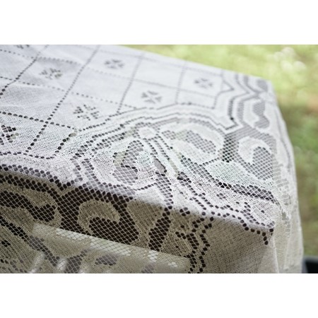 ANTICA TOVAGLIA  IN FILET A RETE 150x150 cm ca.