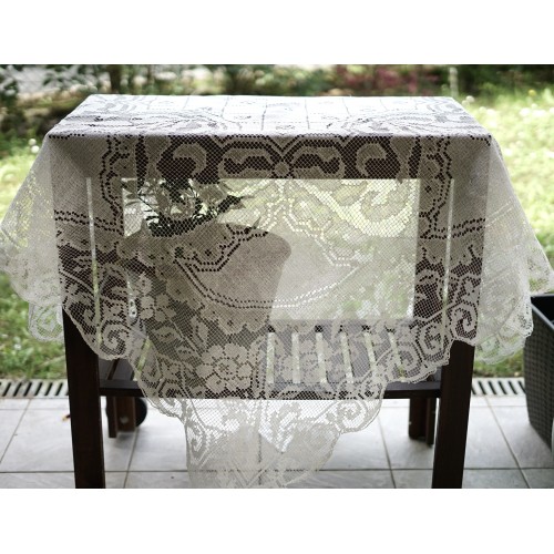 ANTICA TOVAGLIA  IN FILET A RETE 150x150 cm ca. 2