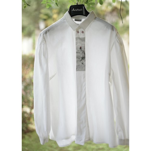 CAMICIA  STILE TIROLESE  TG.52 it. Alphorn
