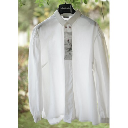 CAMICIA  STILE TIROLESE  TG.52 it. Alphorn