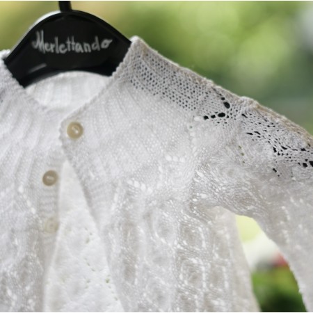 GOLFINO VINTAGE NEONATO  COTONE REALIZZATO A MANO