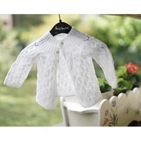 GOLFINO VINTAGE NEONATO  COTONE REALIZZATO A MANO