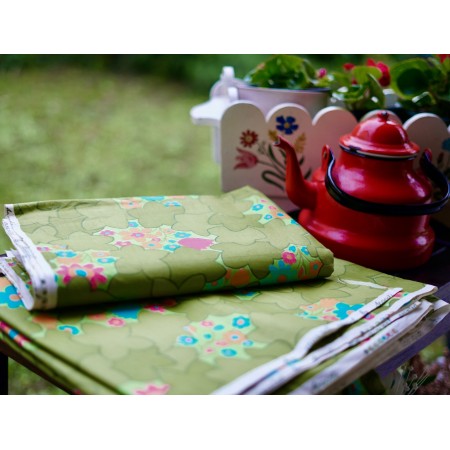 DUE TESSUTI IN COTONE VINTAGE anni '70  300x130cm