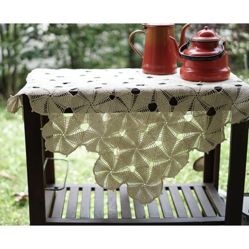 TOVAGLIETTA UNCINETTO REALIZZATA A MANO 95x95 cm