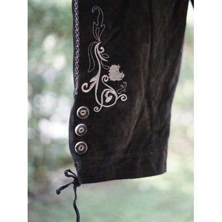 PANTALONI tg. 56 PELLE LEDERHOSEN TIROLESE Morena