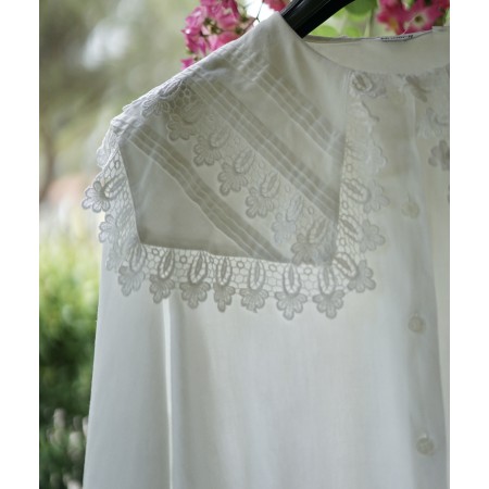 CAMICETTA CON  PIZZO  TG.48 it. VINTAGE