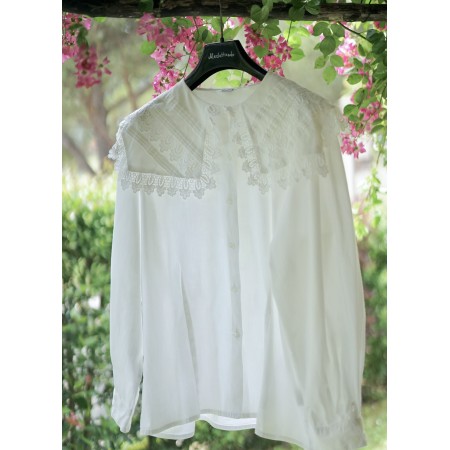 CAMICETTA CON  PIZZO  TG.48 it. VINTAGE