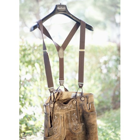 PANTALONI tg. 50 PELLE LEDERHOSEN TIROLESE Schoneberger