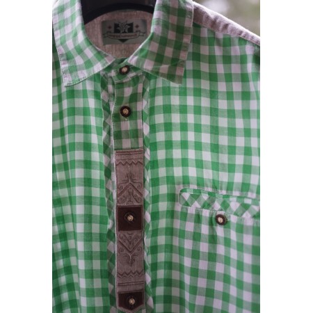 CAMICIA UOMO TIROLESE  TG.39/40  Weisenprinz quadretti