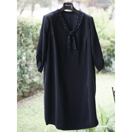 ABITO ELEGANTE NERO   tg. 52 it. circa VINTAGE