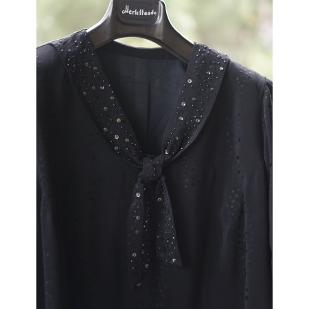 ABITO ELEGANTE NERO   tg. 52 it. circa VINTAGE