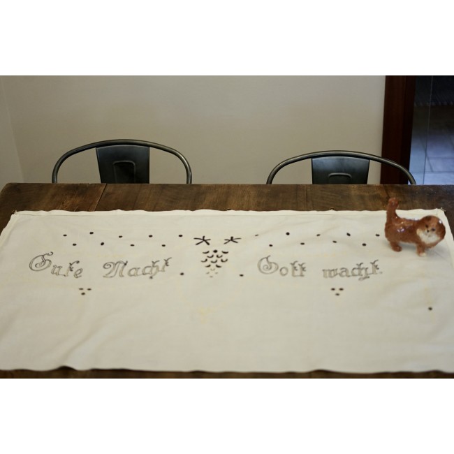 ANTICO RICAMO primi '900 TENDINA 114x60 cm Gute...