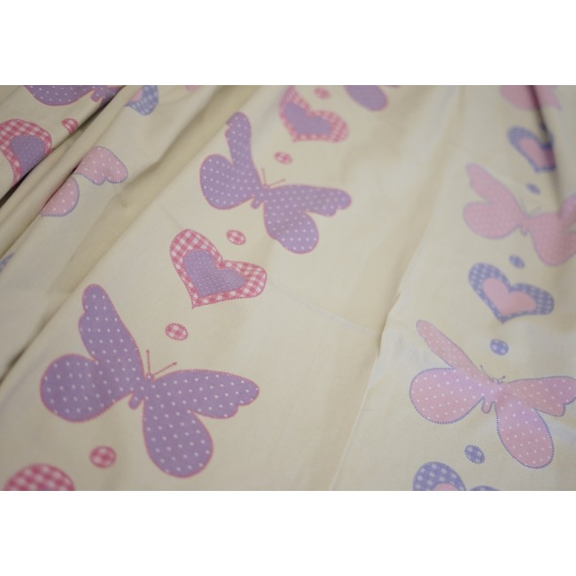 COPPIA TENDE CAMERETTA BAMBINA 210x230 cm FARFALLE