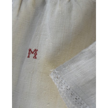 ANTICA CAMICIA DA NOTTE  CON MONOGRAMMA "BM"