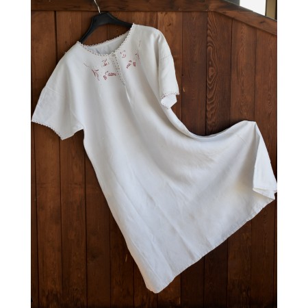 ANTICA CAMICIA DA NOTTE  CON MONOGRAMMA "MT"
