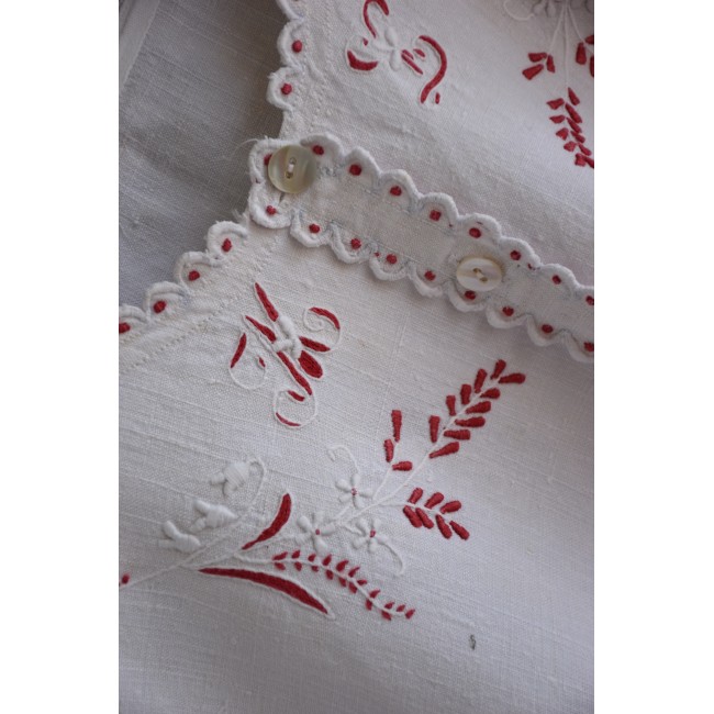 ANTICA CAMICIA DA NOTTE  CON MONOGRAMMA "MT"