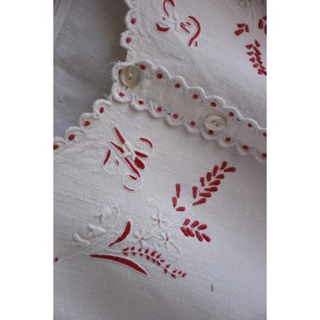ANTICA CAMICIA DA NOTTE  CON MONOGRAMMA "MT"