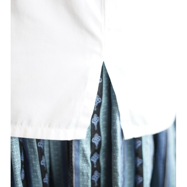 CAMICIA CON PIZZO STILE TIROLESE  TG. 46 it.