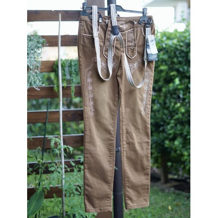 PANTALONI tg. 44 it. TIROLESE DONNA NUOVO