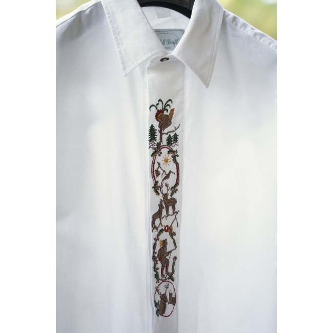 CAMICIA UOMO TIROLESE  TG.42 Schlos Dorfl