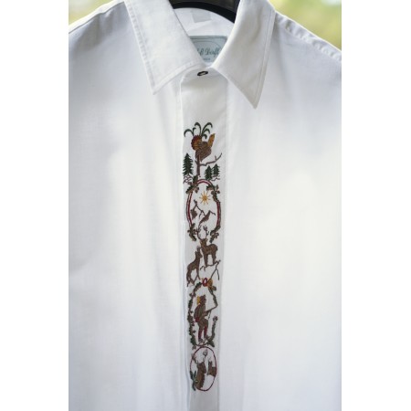 CAMICIA UOMO TIROLESE  TG.42 Schlos Dorfl