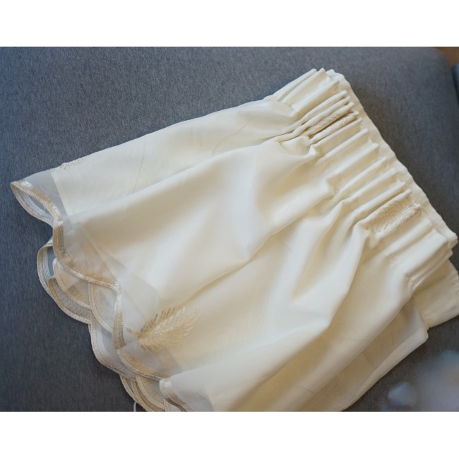 TENDA / MANTOVANA CREMA  260x43cm