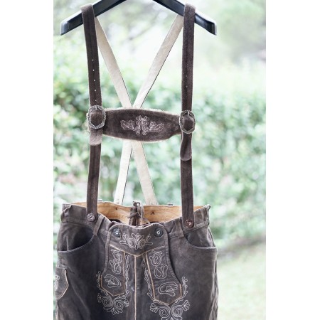 PANTALONI tg. 48 PELLE LEDERHOSEN TIROLESE