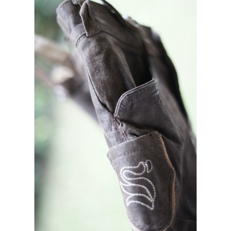 PANTALONI tg. 48 PELLE LEDERHOSEN TIROLESE