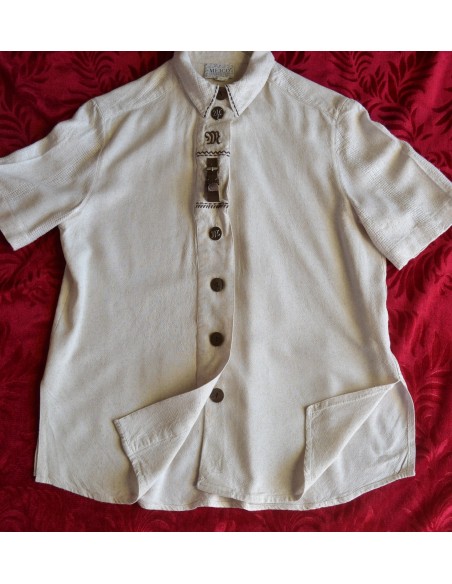 CAMICIA IN STILE TIROLESE  tg 44/46 Meico Landhaus