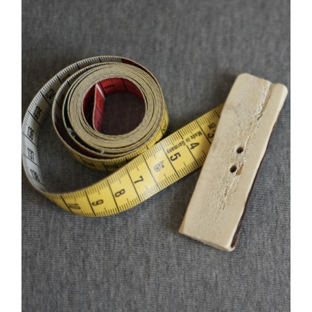 GRANDE BOTTONE STILE TIROLESE IN OSSO 7,5x2,5cm