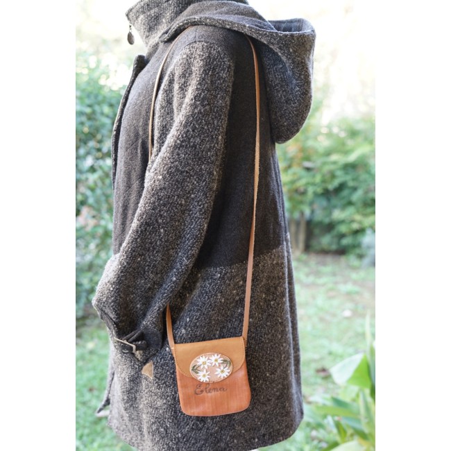PICCOLA BORSETTA IN PELLE STILE TIROLESE  "Elena"