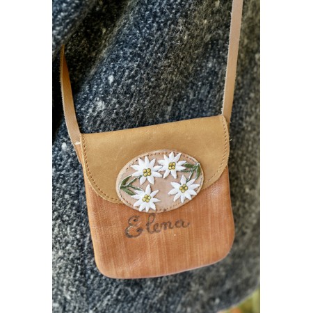 PICCOLA BORSETTA IN PELLE STILE TIROLESE  "Elena"