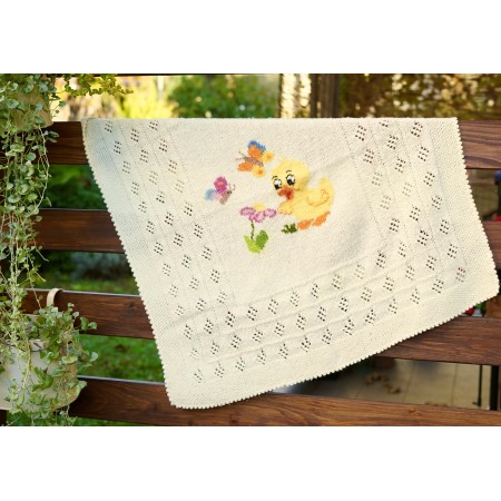 COPERTINA CREMA 73x73 cm