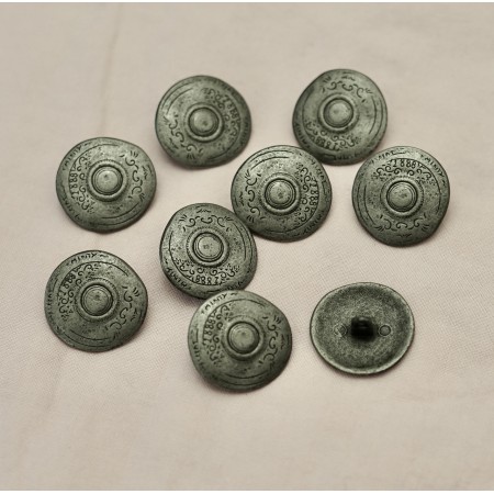SET 9 BOTTONI STILE TIROLESE diam. 2,5  cm STELLA ALPINA