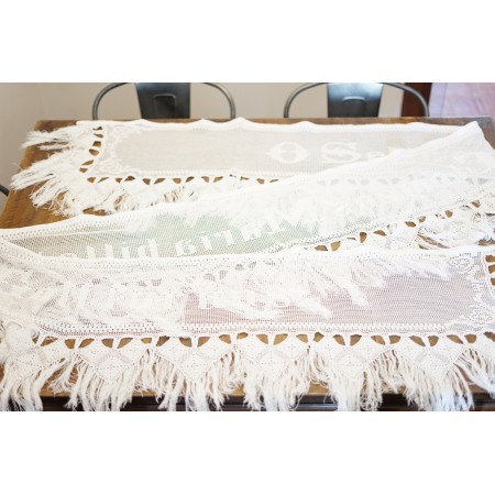 ANTICA STRISCIA VOTIVA DA ALTARE   380x43cm